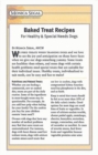 Image for Baked Treat Recipes: For Healthy &amp; Special Needs Dogs