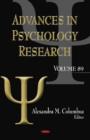Image for Advances in psychology researchVolume 89