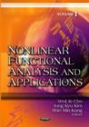 Image for Nonlinear functional analysis &amp; applicationsVolume 1