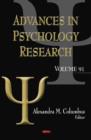 Image for Advances in psychology researchVolume 91