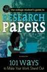Image for Research Papers : 101 Ways to Make Your Work Stand Out