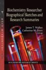 Image for Biochemistry researcher biographical sketches and research summaries