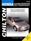 Image for Honda Accord &amp; Crosstour (Chilton)