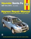 Image for Hyundai Santa Fe automotive repair manual  : 2001-2012
