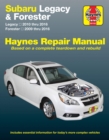Image for Subaru Legacy (10-16) &amp; Forester (09-16) Haynes Repair Manual (USA)