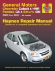 Image for Gm: Chevrolet Cobalt 2005-10, Chevrolet Hhr 2006-11, Pontiac G5 2007-09, Saturn Ion 2003-07 &amp; Pontiac Pursuit 2005-06