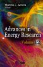 Image for Advances in energy researchVolume 12