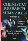 Image for Chemistry Research Summaries