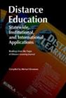Image for Distance Education : Statewide, Institutional and International Applications of Distance Education