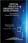 Image for Critical Issues in Organizational Development : Case Studies for Analysis and Discussion