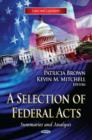 Image for Selection of federal acts  : summaries &amp; analyses