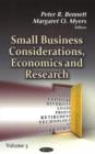 Image for Small business considerations, economics &amp; researchVolume 3