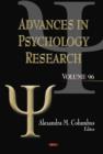 Image for Advances in psychology researchVolume 96