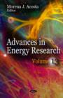 Image for Advances in energy researchVolume 13