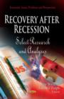 Image for Recovery after recession  : select research &amp; analyses