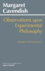 Image for Observations Upon Experimental Philosophy : Abridged, with Related Texts