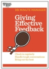 Image for Giving Effective Feedback (HBR 20-Minute Manager Series)