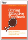 Image for Giving Effective Feedback (20-Minute Manager Series).