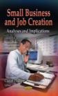 Image for Small Business &amp; Job Creation : Analyses &amp; Implications