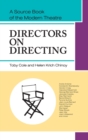 Image for Directors on Directing : A Source Book of the Modern Theatre