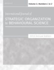 Image for International Journal of Strategic Organization and Behavioural Science (2013 Annual Edition)