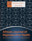 Image for African Journal of Reproductive Health : Vol.19, No.2 June 2015