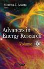 Image for Advances in energy researchVolume 16