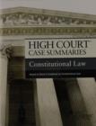 Image for High Court Case Summaries on Constitutional Law, Keyed to Stone