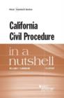 Image for California Civil Procedure in a Nutshell