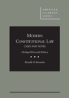 Image for Modern Constitutional Law : Cases and Notes, Abridged
