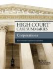 Image for High Court Case Summaries, Corporations (Keyed to Bauman)