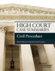 Image for High Court Case Summaries, Civil Procedure (Keyed to Marcus)