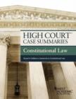 Image for High Court Case Summaries, Constitutional Law (Keyed to Sullivan)