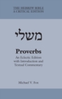 Image for Proverbs : An Eclectic Edition with Introduction and Textual Commentary