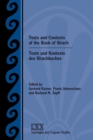 Image for Texts and Contexts of the Book of Sirach / Texte und Kontexte des Sirachbuches