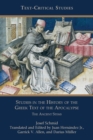 Image for Studies in the History of the Greek Text of the Apocalypse