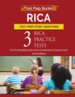 Image for RICA Test Prep Study Questions : Three RICA Practice Tests for the Reading Instruction Competence Assessment [2nd Edition]