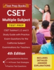 Image for CSET Multiple Subject Test Prep : CSET Subtest 1, 2, and 3 Study Guide with Practice Exam Questions for the California Subject Examinations for Teachers [4th Edition]