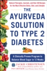 Image for The ayurveda solution to type 2 diabetes  : a clinically proven program to balance blood sugar in 12 weeks