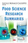 Image for Food Science Research Summaries : Volume 3