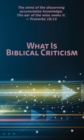 Image for What Is Biblical Criticism