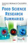 Image for Food Science Research Summaries : Volume 4