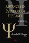 Image for Advances in Psychology Research. Volume 99