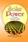 Image for Solar power  : technologies, environmental impacts and future prospects