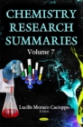 Image for Chemistry Research Summaries. Volume 7