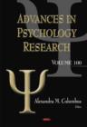 Image for Advances in Psychology Research. Volume 100