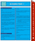 Image for Algebra Part 1 (Speedy Study Guides)