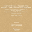 Image for Corporations, Other Limited Liability Entities Partnerships, Statutory Documentary Supplement 15-16