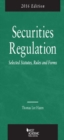 Image for Securities regulation  : selected statutes, rules and forms
