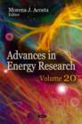 Image for Advances in energy researchVolume 20